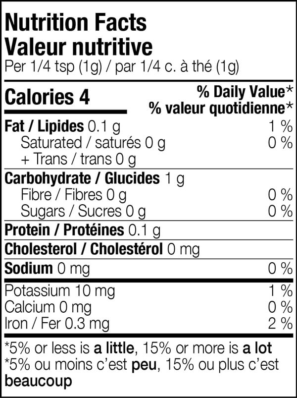 Jamaican-Jerk-Nutrition-Facts-Table